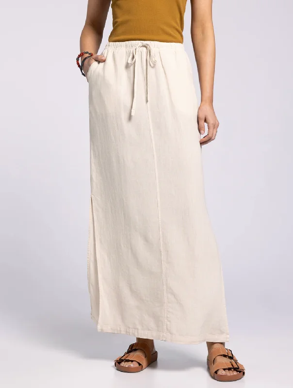 Alcove Skirt in Taupe Heather