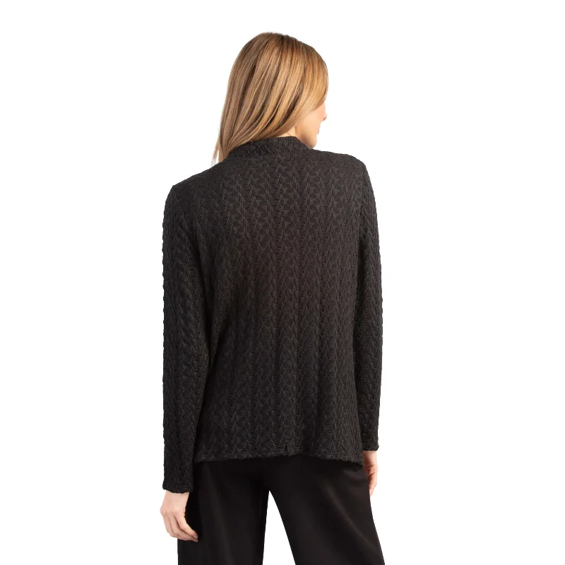 Habitat Cobblestone Knit Pocket Cardigan in Black - 36425-BK