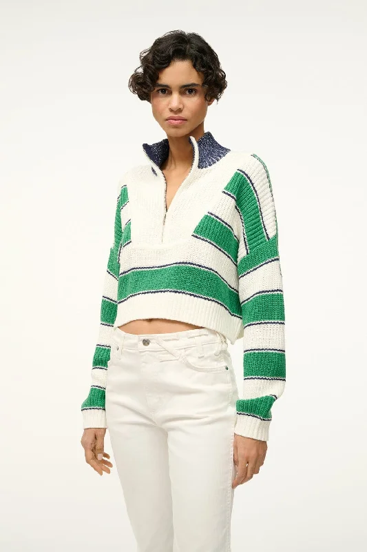 CROPPED HAMPTON SWEATER | BUNGALOW STRIPE