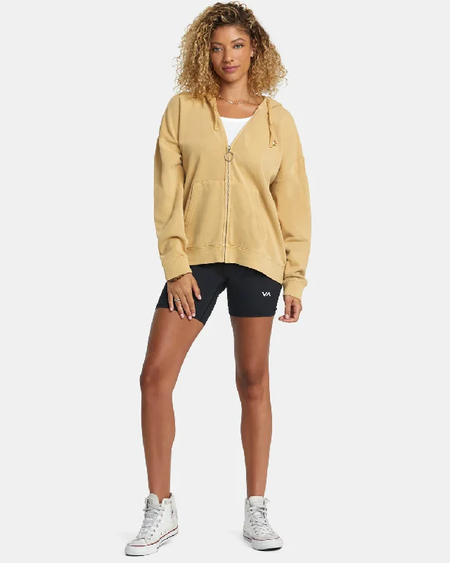 Fungi Zip-Up Hoodie - Straw