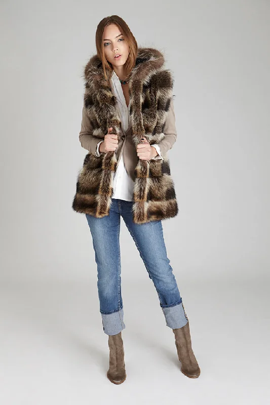 Madison Raccoon Fur Vest