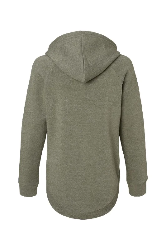 MV Sport Womens Jordan Angel Fleece Hooded Sweatshirt Hoodie - Dusty Olive Green - NEW