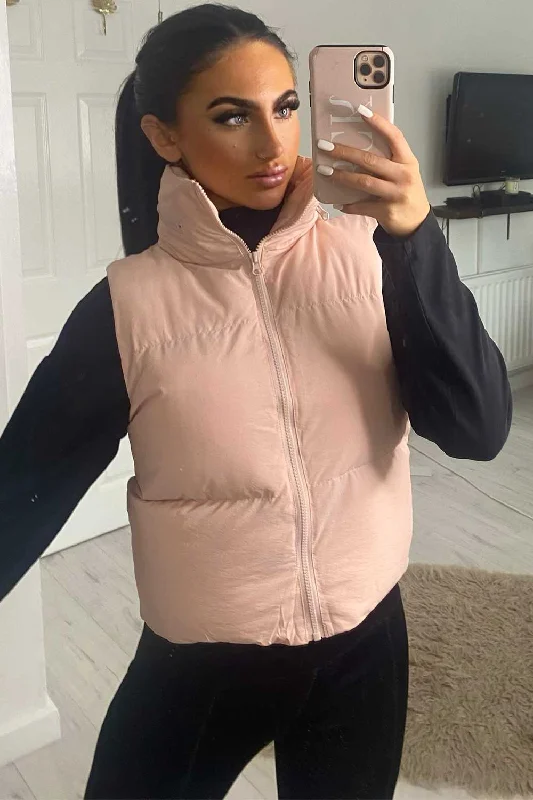 Pink Puffer Gilet Bodywarmer