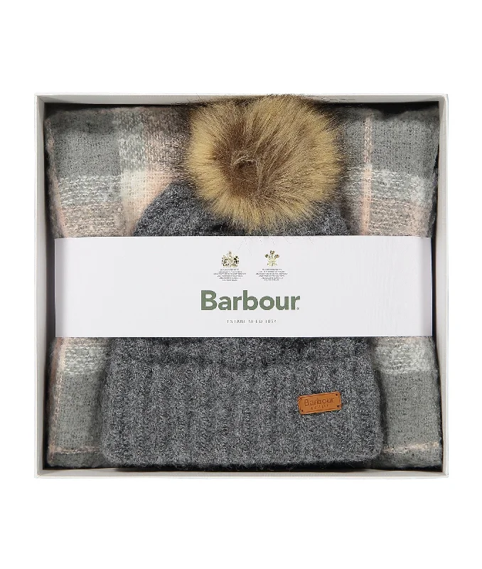 Saltburn Beanie & Scarf Set - Grey