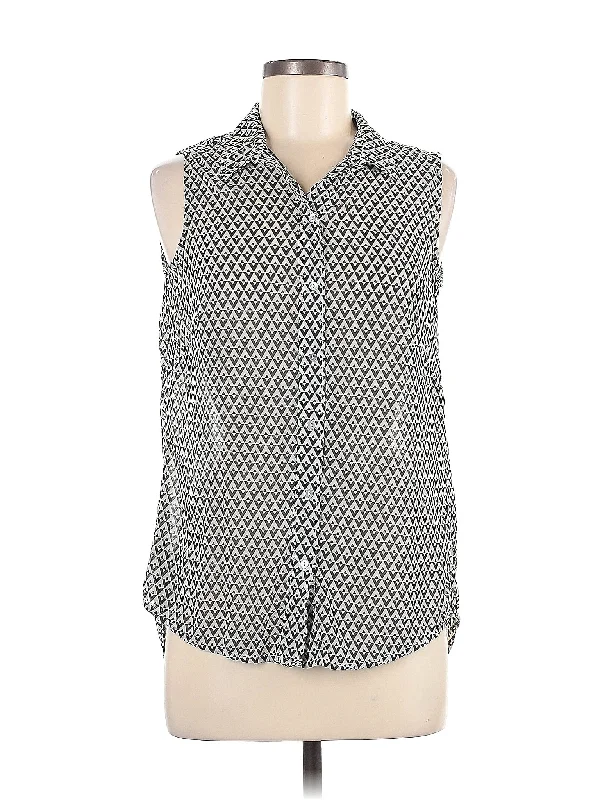 Sleeveless Button Down Shirt