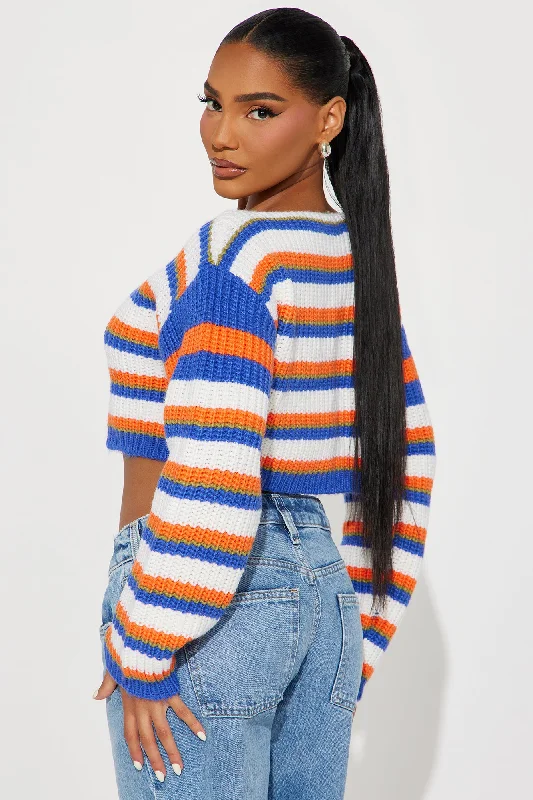 Sunday Best Striped Sweater - Blue/combo