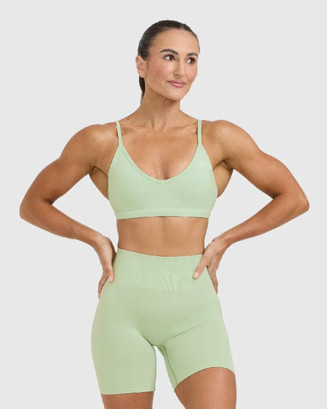 Timeless Strappy Bralette | Mint Green