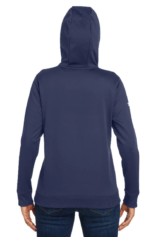 Under Armour Womens Storm Armourfleece Water Resistant Hooded Sweatshirt Hoodie - Midnight Navy Blue