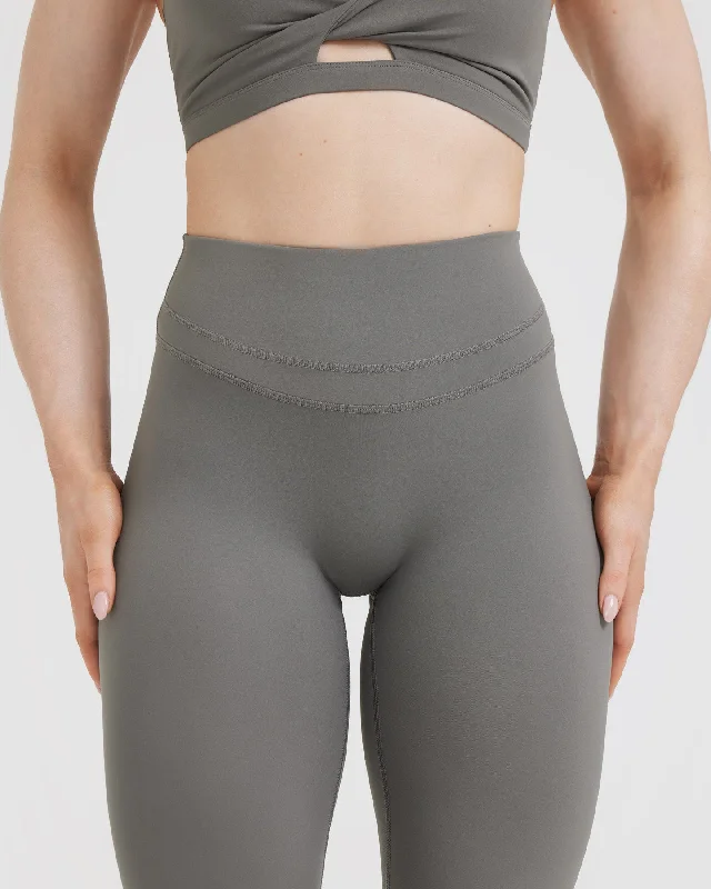 Unified High Waisted Leggings | Ash Grey