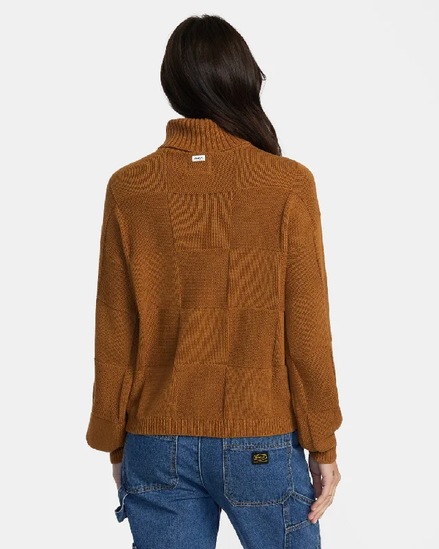 Vineyard Turtleneck Sweater - Workwear Brown