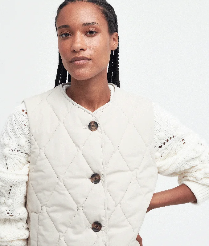 Kelley Quilted Gilet - Cream