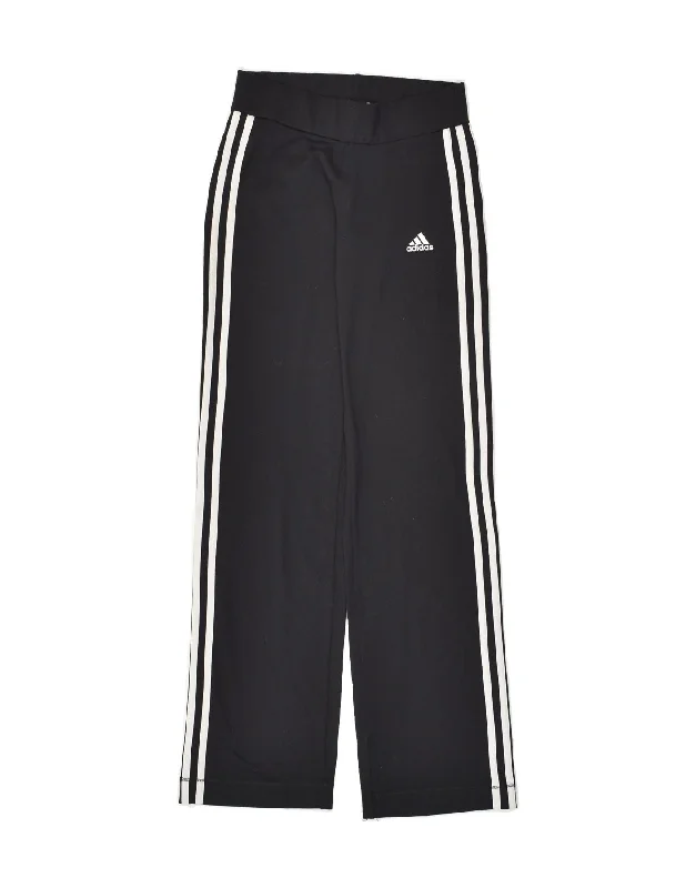 ADIDAS Womens Climalite Tracksuit Trousers UK 8 Small  Black Polyamide