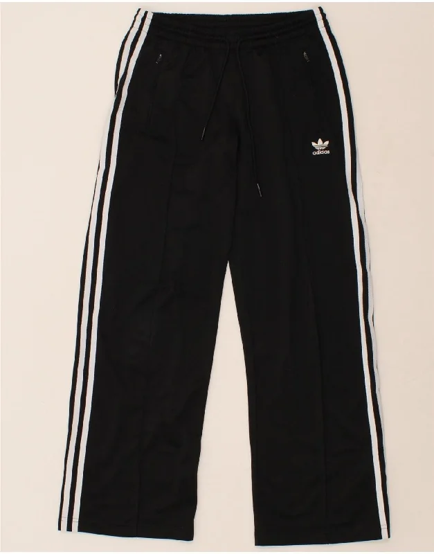 ADIDAS Womens Tracksuit Trousers UK 10 Small Black Polyester