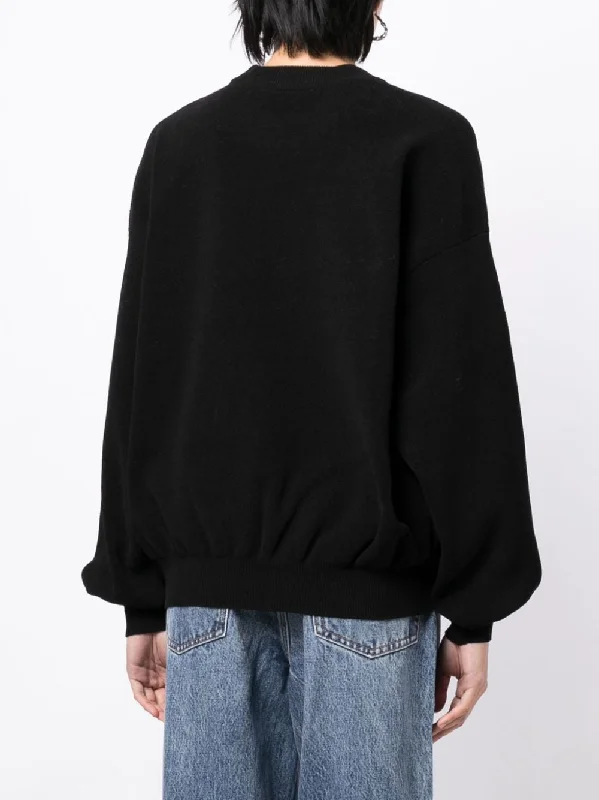 ALEXANDER WANG Women Embossed Logo Ribbed Pullover