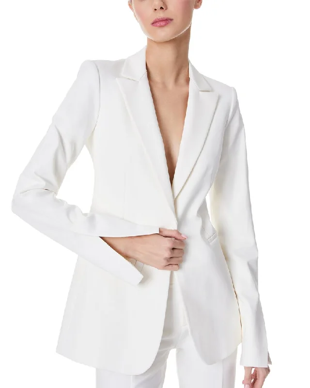 alice + olivia Breann Long Fitted Blazer