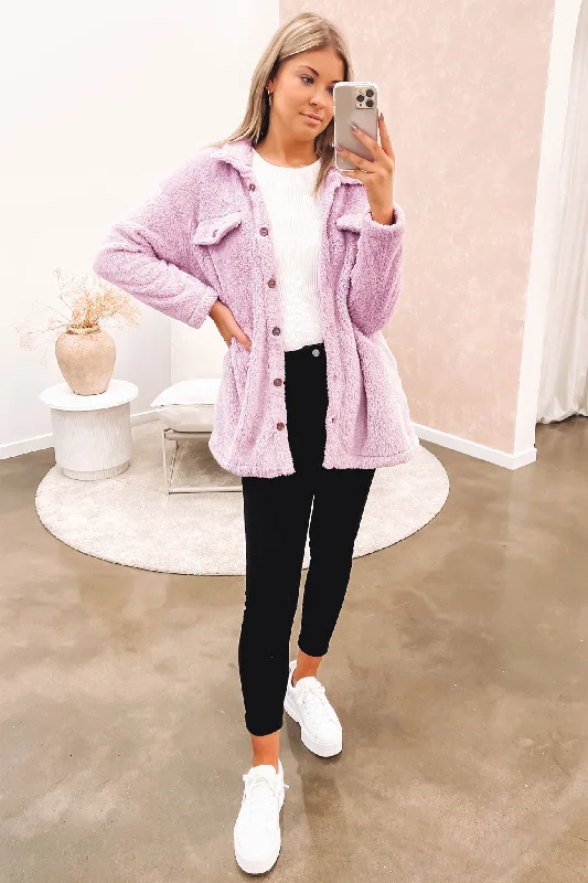 Apollo Cosy Shacket Lilac