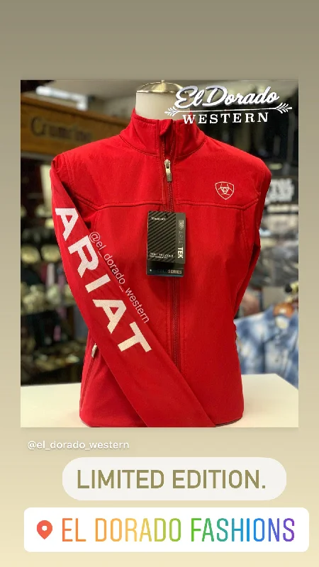 Ariat Women Classic Team Softshell Jacket - Red / white