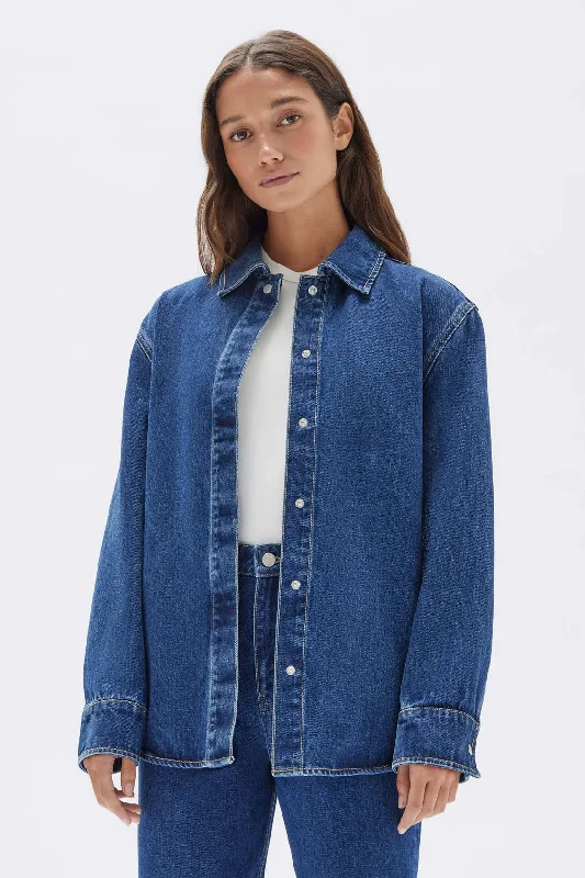 Assembly Label - Denim Belted Jacket, Heritage Blue