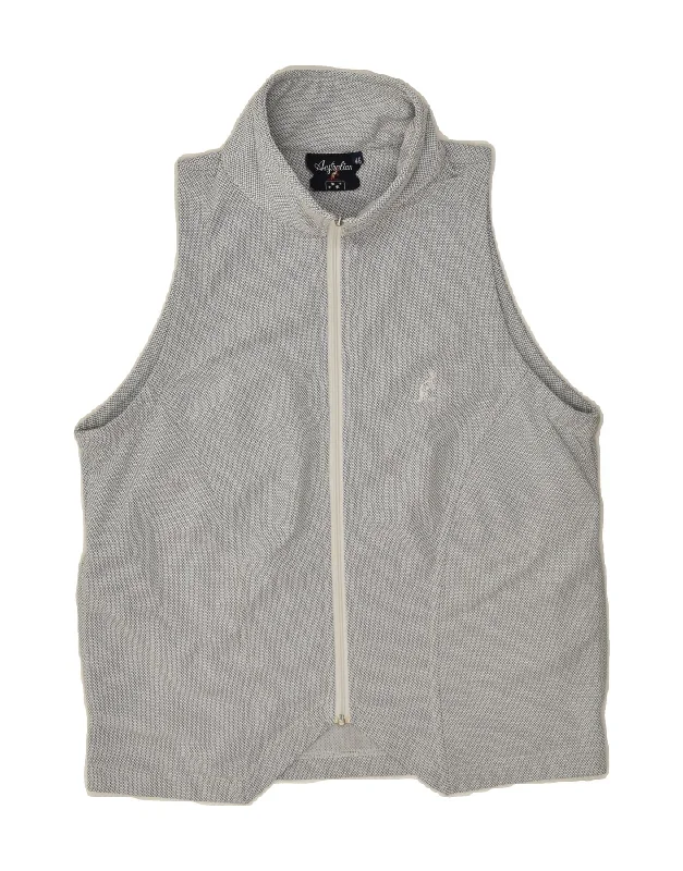 AUSTRALIAN L'ALPINA Womens Gilet IT 46 Large Grey Polyester