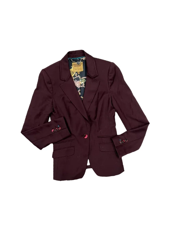 Blazer By Ted Baker In Red, Size: 1