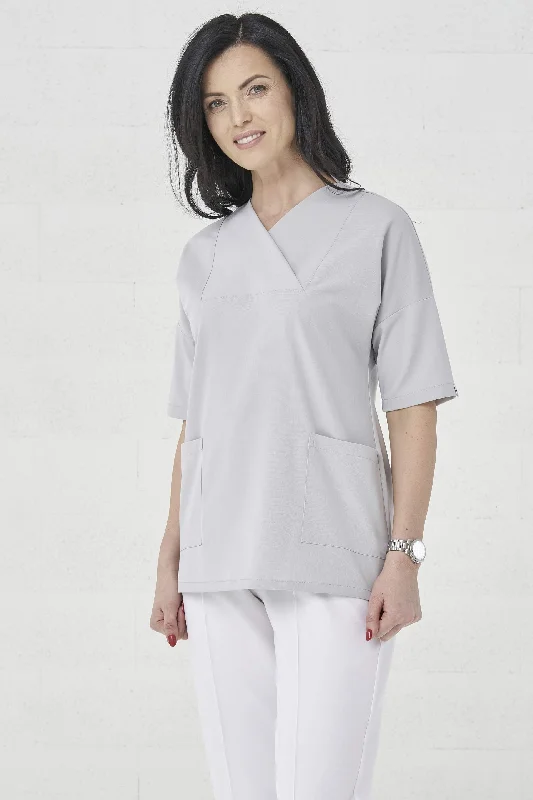 Light grey / 65% Polyester 32% Rayon 3% Elastane / XS