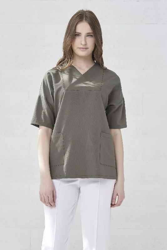 Khaki / 65% Polyester 32% Rayon 3% Elastane / XS