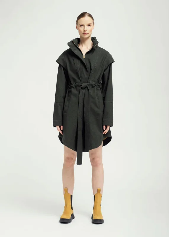 BRGN Monsun Dark Green Coat