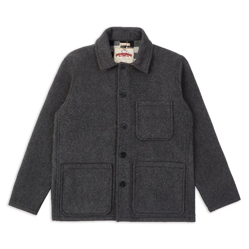 Burrows & Hare Wool Workwear Jacket - Grey