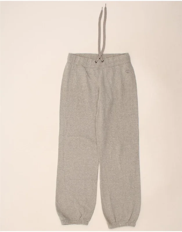 CHAMPION Womens Tracksuit Trousers Joggers UK 14 Medium Grey Cotton