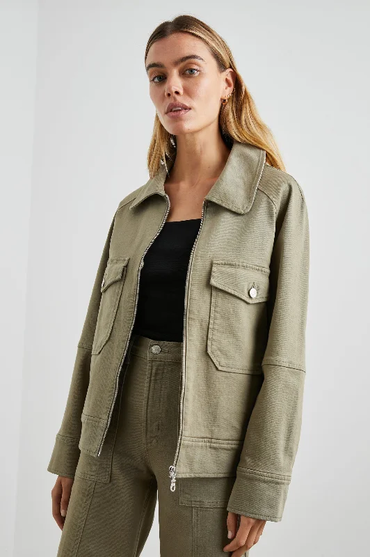 CHEYENNE JACKET - WASHED OLIVE