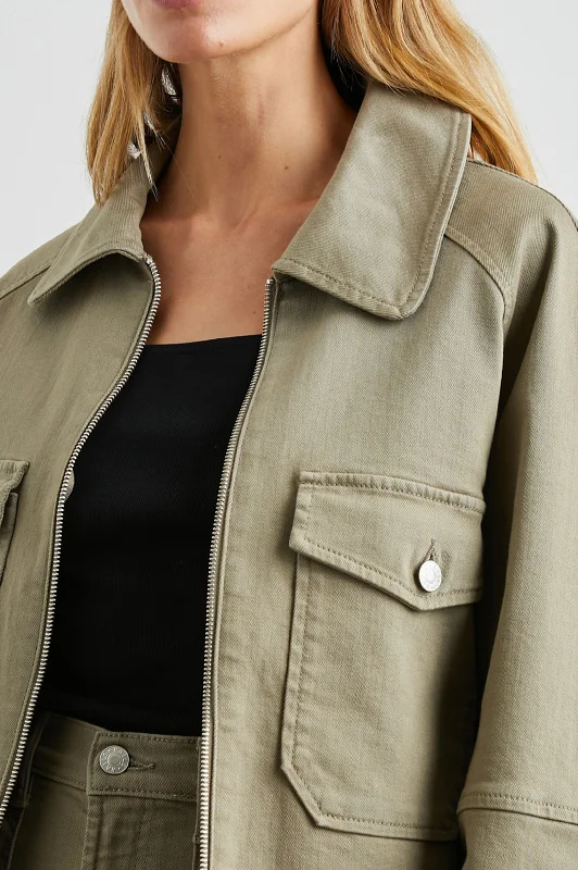 CHEYENNE JACKET - WASHED OLIVE