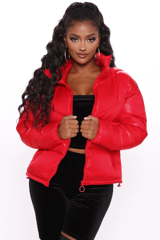 City Streets Puffer Jacket - Red