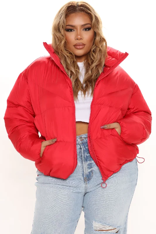 City Streets Puffer Jacket - Red