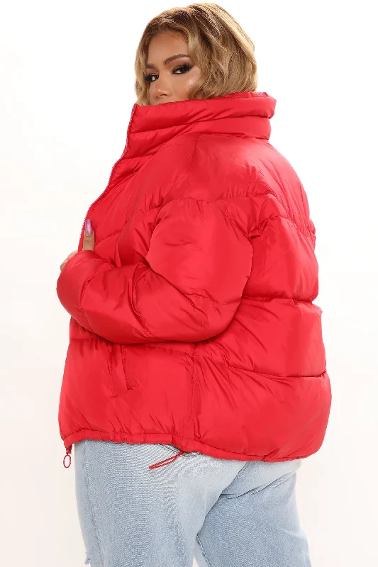 City Streets Puffer Jacket - Red