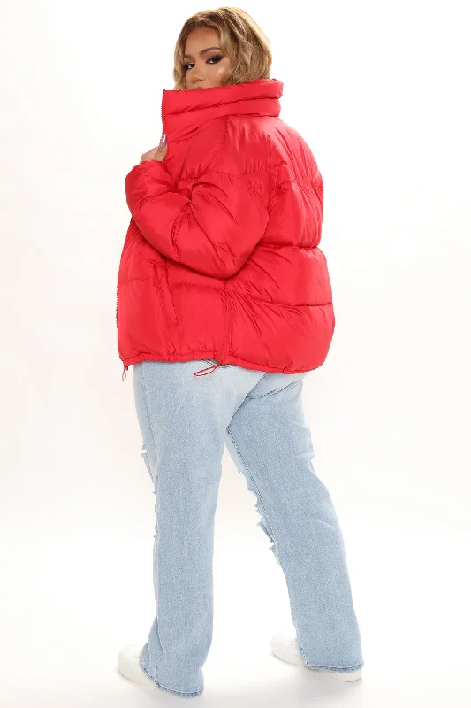 City Streets Puffer Jacket - Red