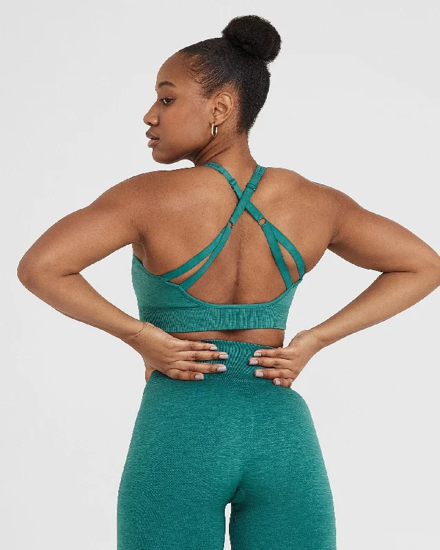 Classic Seamless 2.0 Bralette | Mineral Green Marl