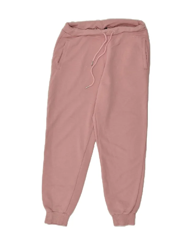 CREW CLOTHING Womens Tracksuit Trousers Joggers UK 12 Medium Pink Cotton