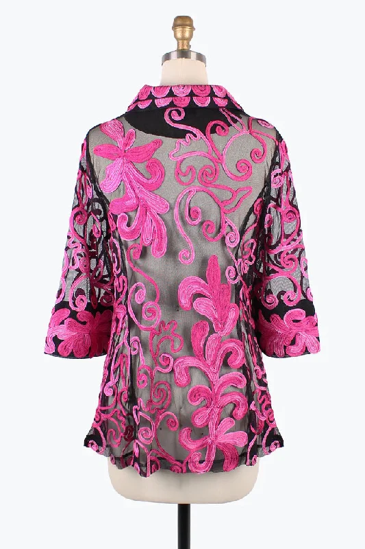 Damee Ombre VineSoutache Jacket 2394-FCH