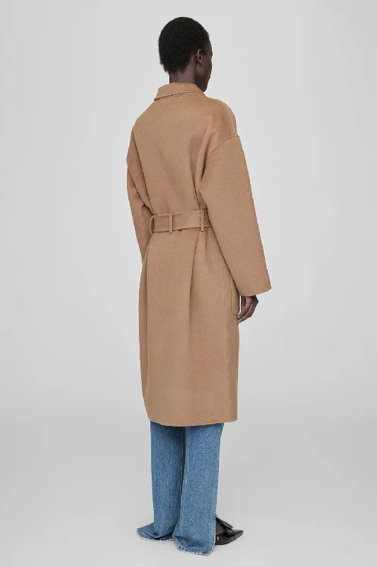 Dylan Coat - Camel Cashmere Blend