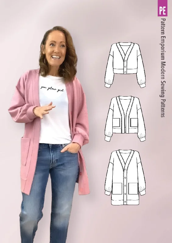 Grab A Cuppa Cardi | Oversized Cardigan Sewing Pattern