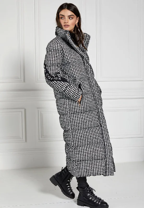 Camden Longline Coat - Houndstooth