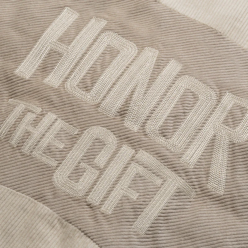 Honor The Gift Corduroy Zip Jacket - Bone