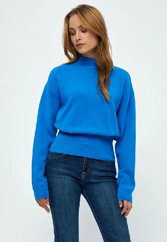 MSJose Knit Turtleneck - Ocean Blue