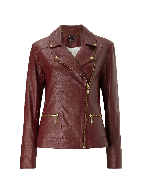 Kara Leather Biker Jacket