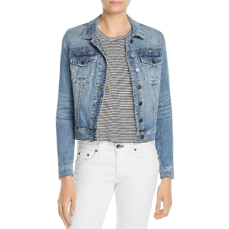 Kut From The Kloth Womens Amelia Short Lightweight Denim Jacket