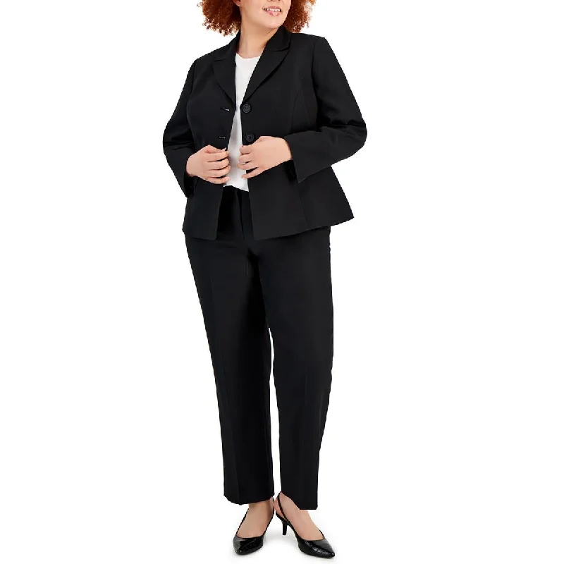 Le Suit Womens Plus  Double-Breasted Blazer