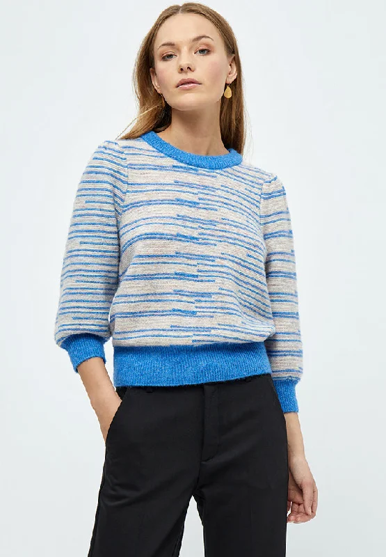 Marilou Knit Pullover - Dresden Blue Stripe