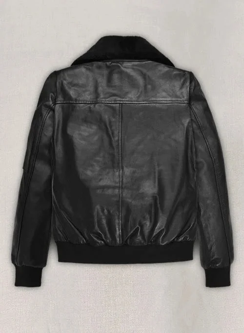 Marilyn Monroe Korea Tour Black Leather Jacket