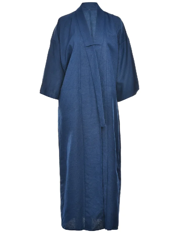 Navy Full Length Kimono - L