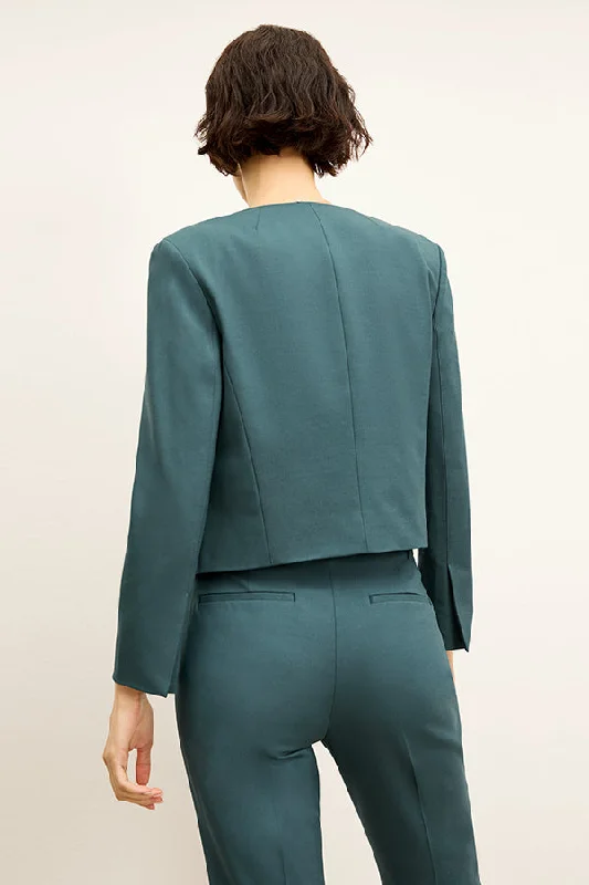 Neale Jacket - Wool Twill :: Blue Jade